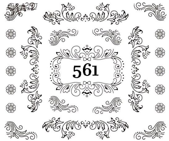 

Водные наклейки для ногтей - №561, Raisin