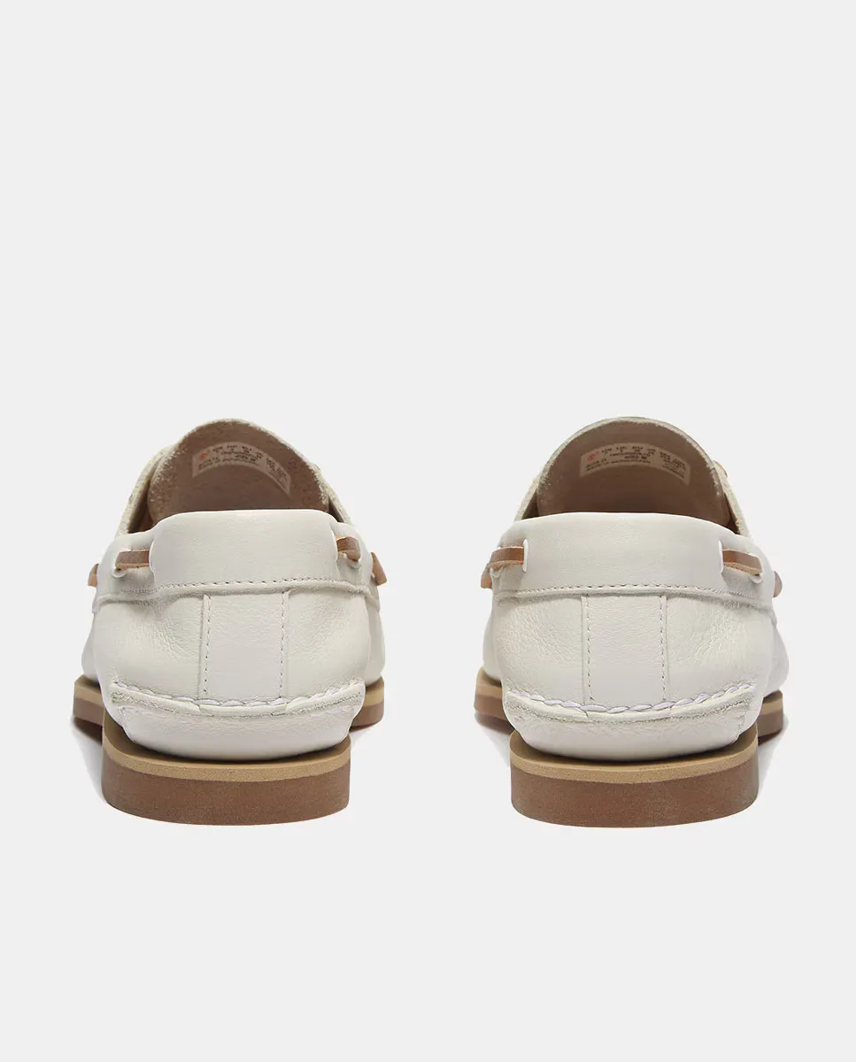 Классические кожаные туфли-лодочки для женщин Timberland, белый — фото 4