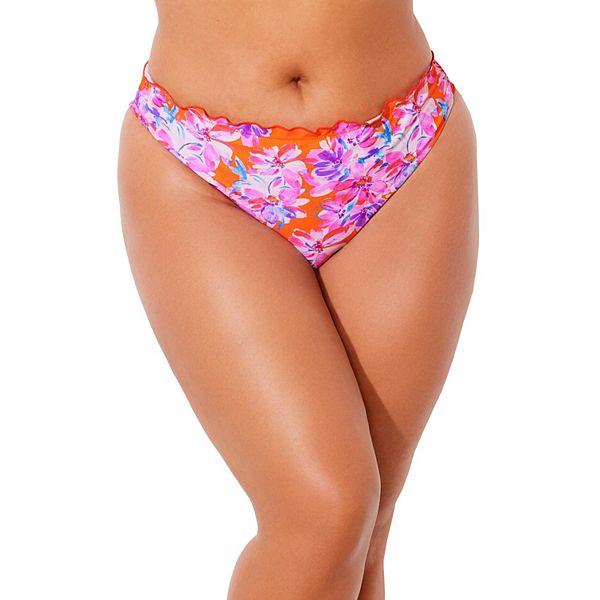 

Женские плавки с рюшами Swimsuits For All, Tangerine Floral, Оранжевый, Женские плавки с рюшами Swimsuits For All, Tangerine Floral
