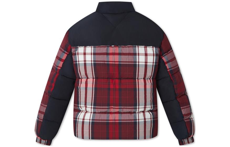 Tommy Hilfiger Куртка мужская синяя в клетку, Navy Blue Red White Plaid 0KP — фото 4