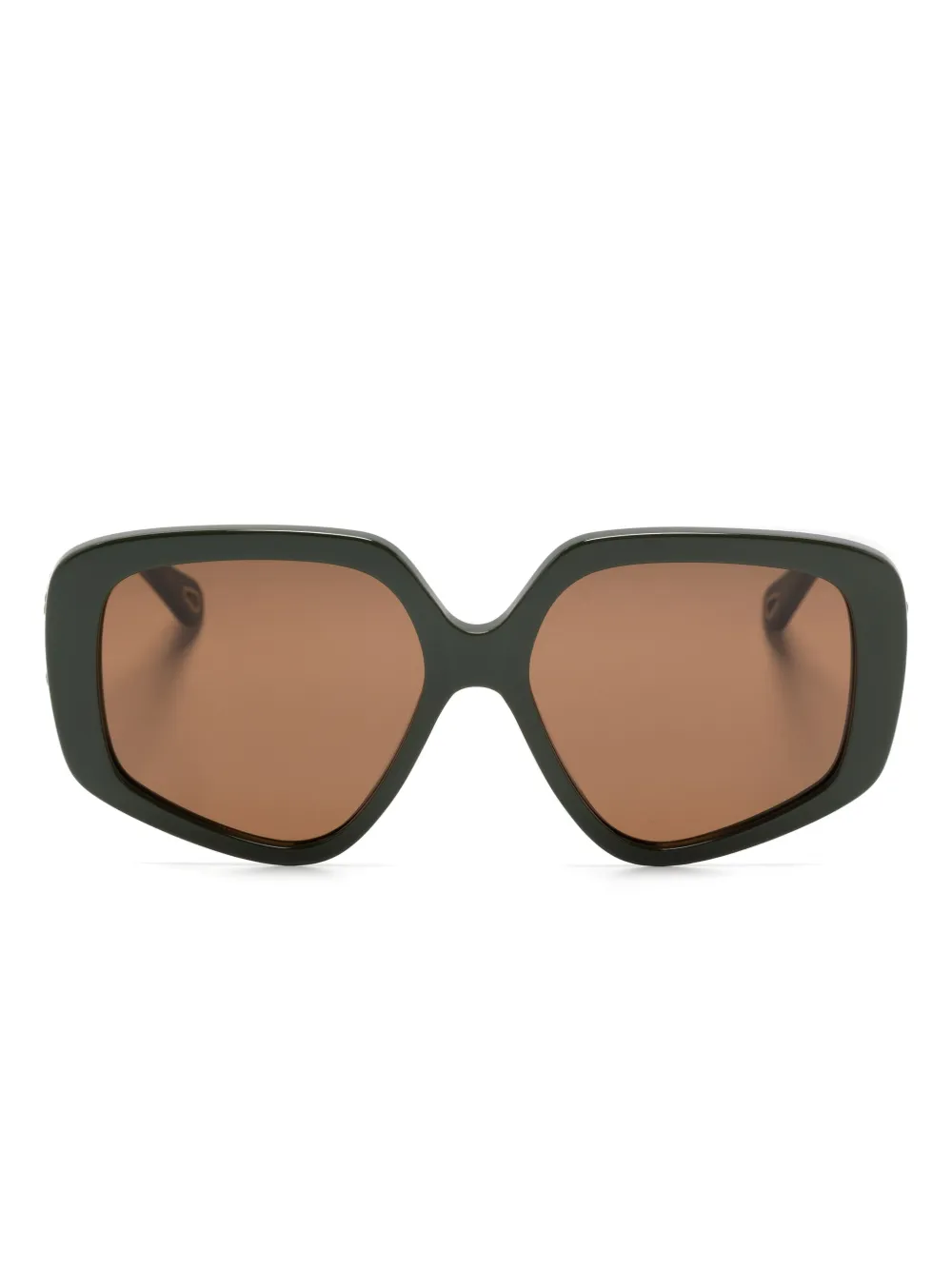 

Солнцезащитные очки Mony в массивной оправе Chloé Eyewear, зеленый