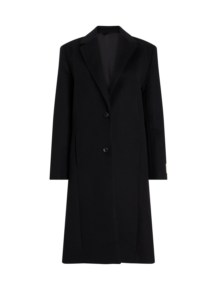 

Шерстяное пальто Calvin Klein Between-Seasons Coat, черный