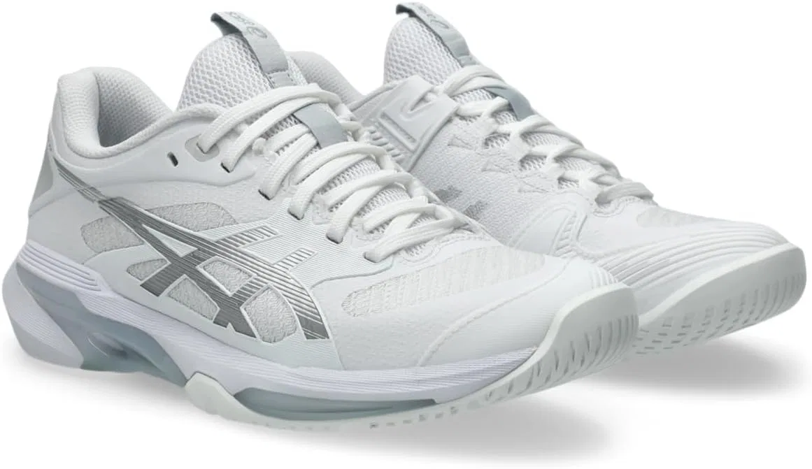 Кроссовки теннисные ASICS Solution Speed FF 4, White/Pure Silver — фото 2
