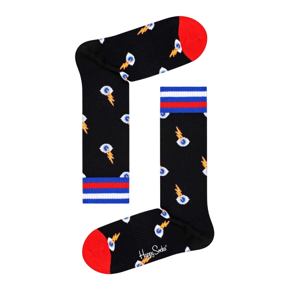

Черный хлопковый носок Happy Socks