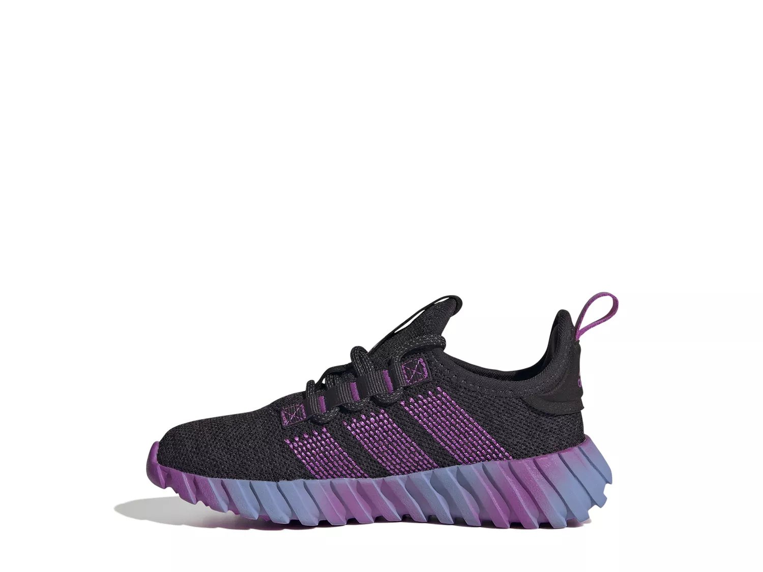 Кроссовки adidas Kaptir Flow Sneaker - Kids', черный/фиолетовый — фото 2