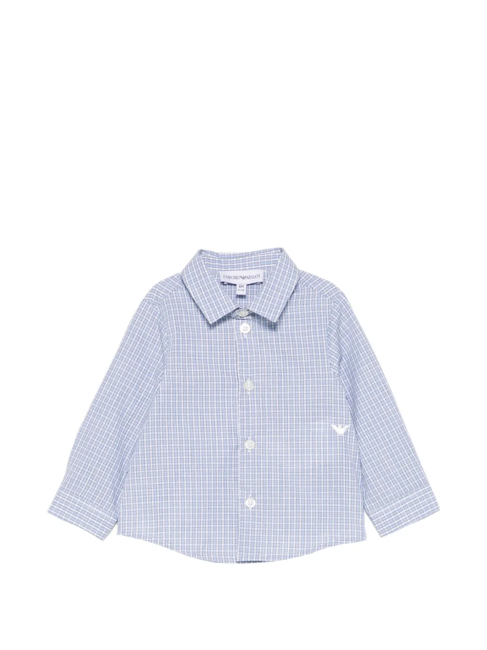 

Рубашка в клетку Emporio Armani Kids, синий