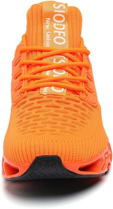 Мужские беговые кроссовки TSIODFO для спортивной ходьбы, A069 Orange — фото 4