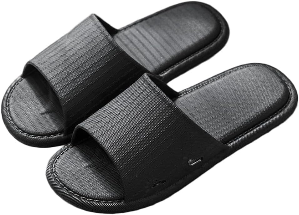 

Унисекс шлепанцы Rojeam с противоскользящей подошвой, быстро сохнущие, для душа, дома, ванной, сада и бассейна, черный