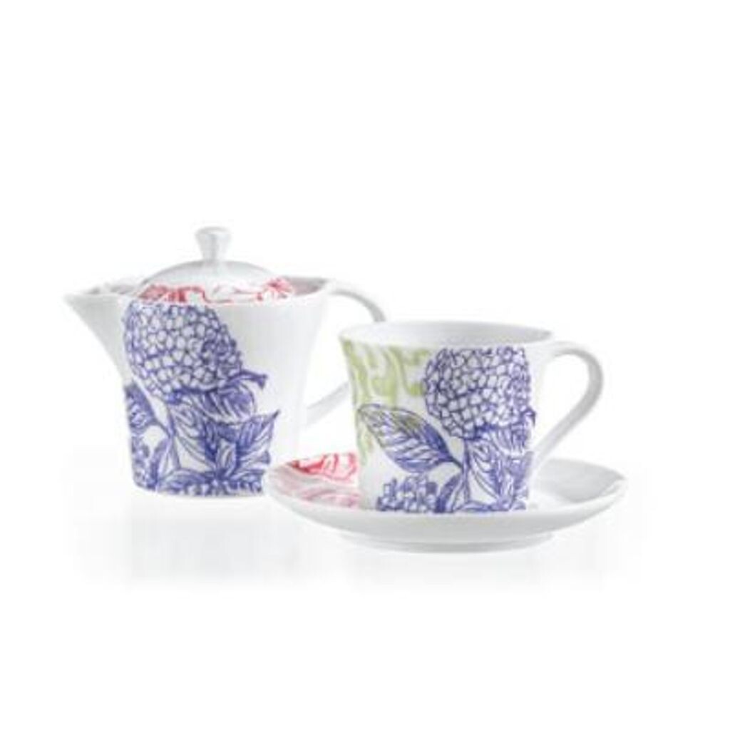 2 шт. Чайный сервиз Tea for One, Lavanda от ANDREA FONTEBASSO Tognana, мультиколор