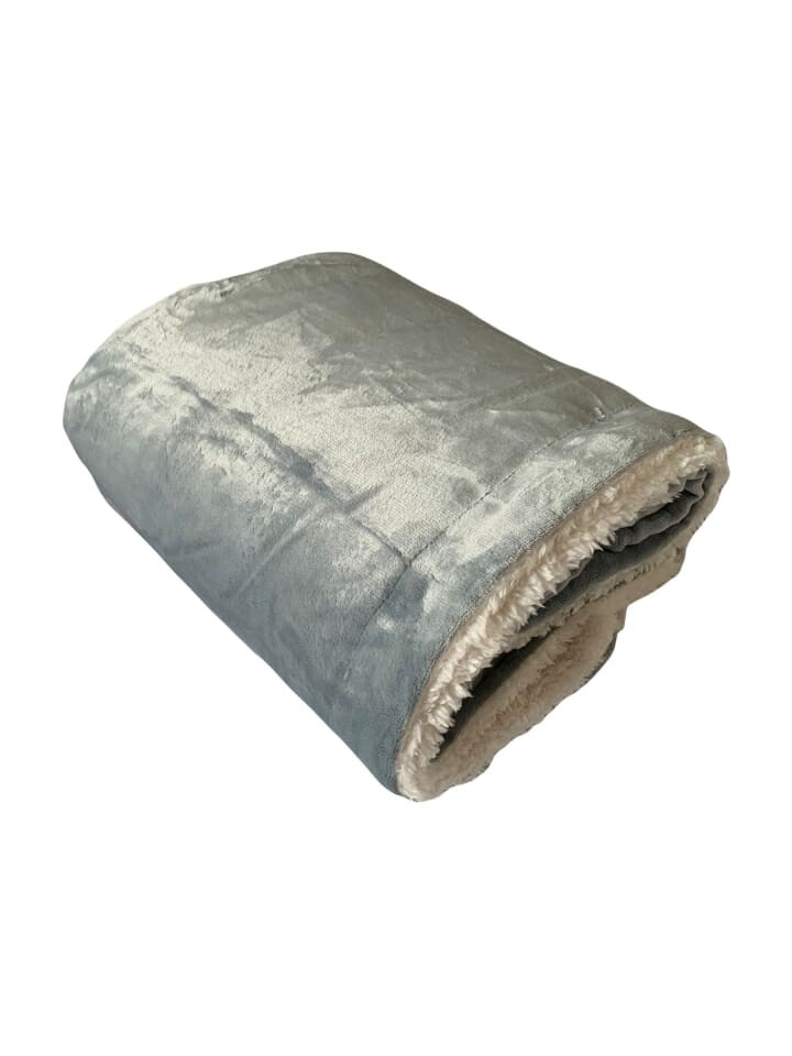 

Одеяло Le Comptoir de la Plage Kunstfell Wohn, цвет silver grey