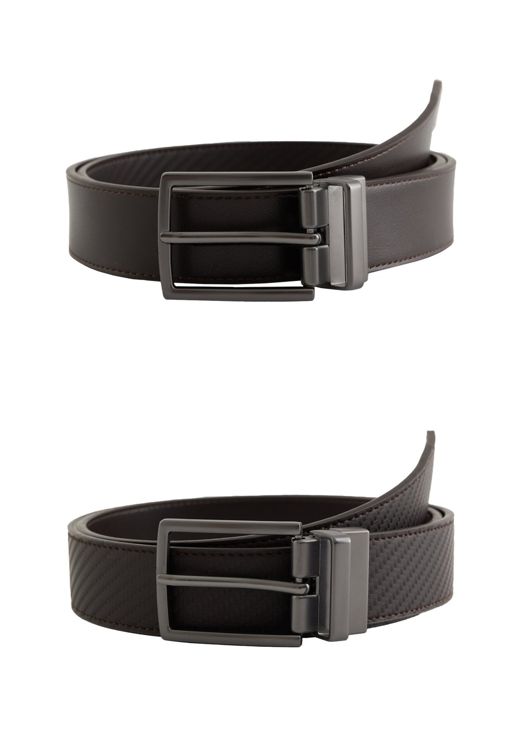 

Пояс 2 PACK WE Fashion, темно-коричневый