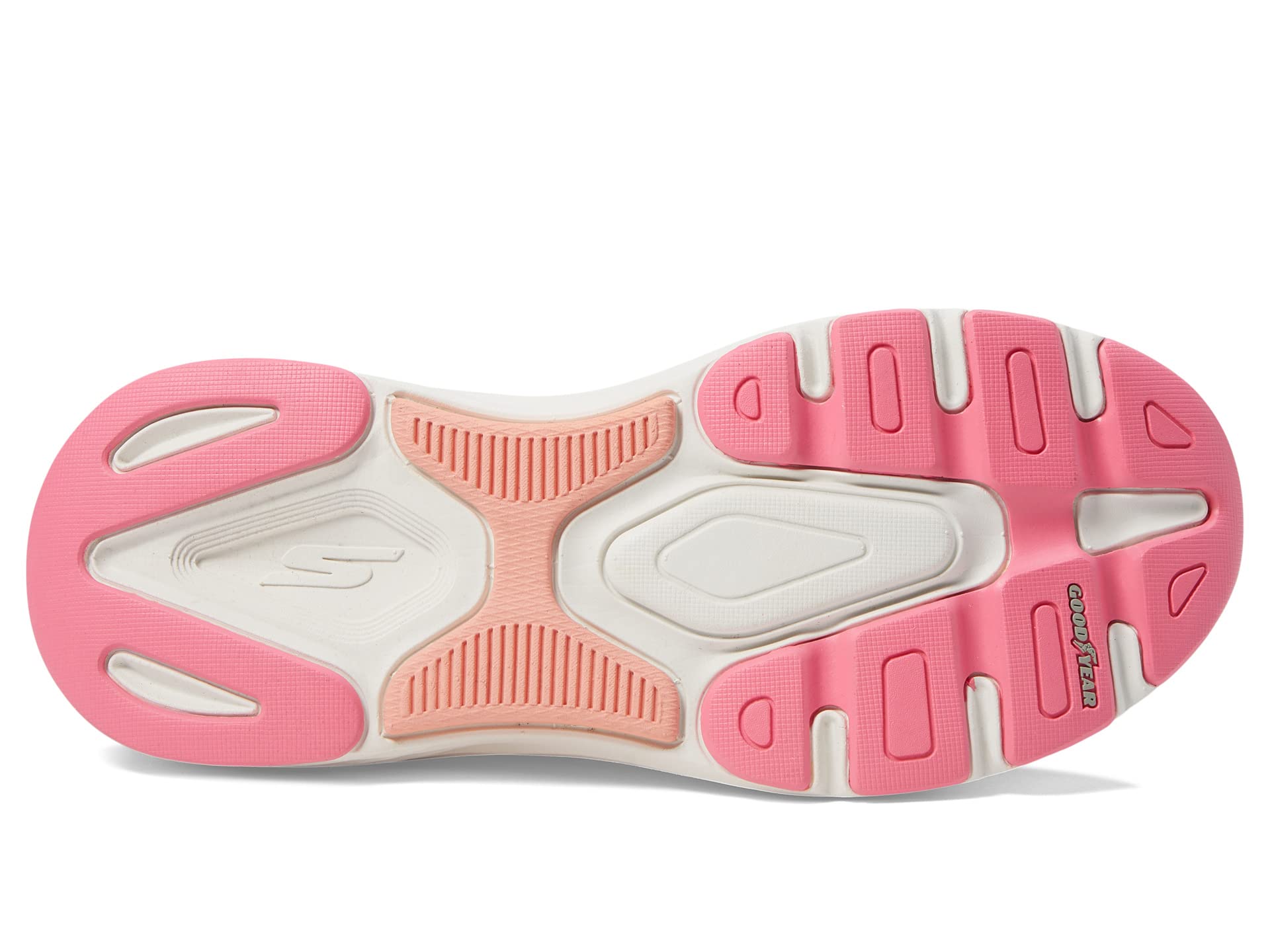 Кроссовки SKECHERS Max Cushioning Arch Fit Fluidity Hands Free Slip-Ins, Gray/Pink — фото 3
