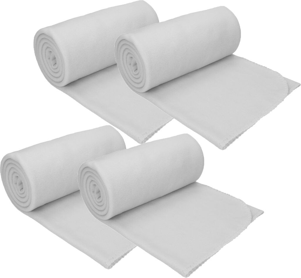 

Betz 4 шт. роскошные флисовые одеяла 130х170 см, приятные пледы синего цвета Betzshop, серый