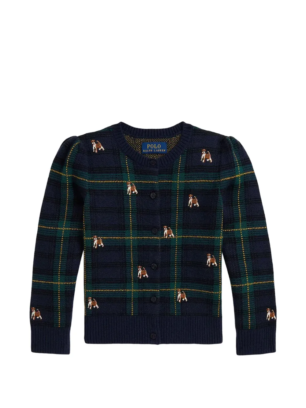 

Кардиган в клетку Polo Ralph Lauren Kids, синий