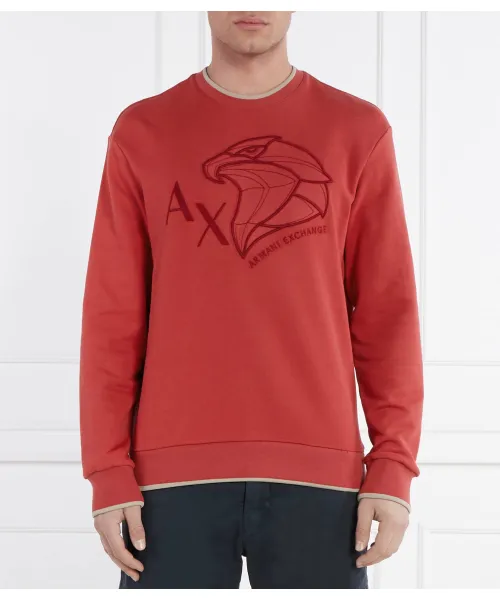 

Толстовка Regular fit Armani Exchange, красный