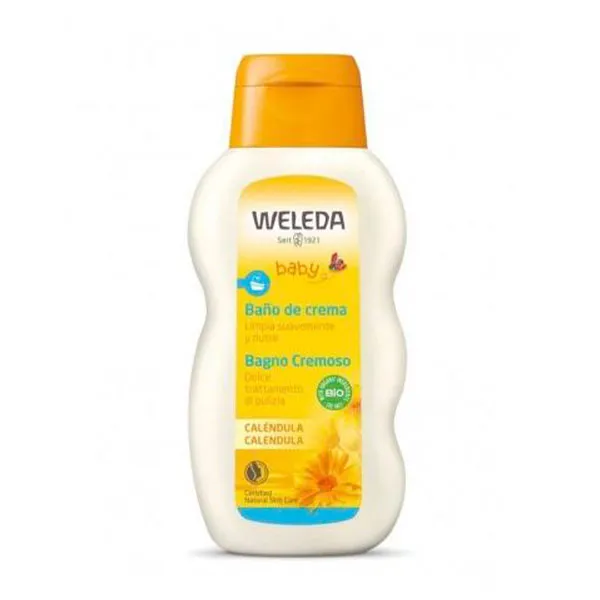 

Очень бережная очистка для первых ванн Baño De Crema De Caléndula Weleda, 200 ml