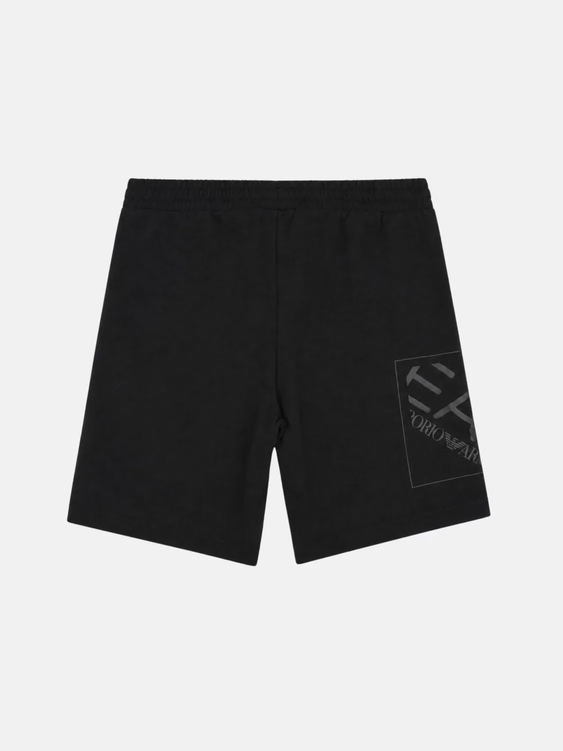 Шорты EA7 Emporio Armani Regular черного цвета — фото 2