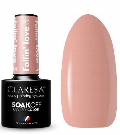 

Claresa Hybrid Varnish UV/LED Hybrid Beige Nude Fallin' Love 3 Puderek