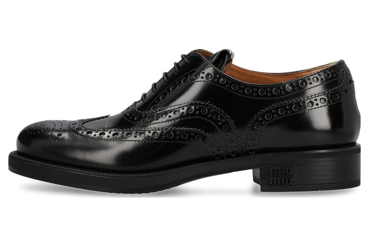 Кожаные броги Church's MIU MIU, черные