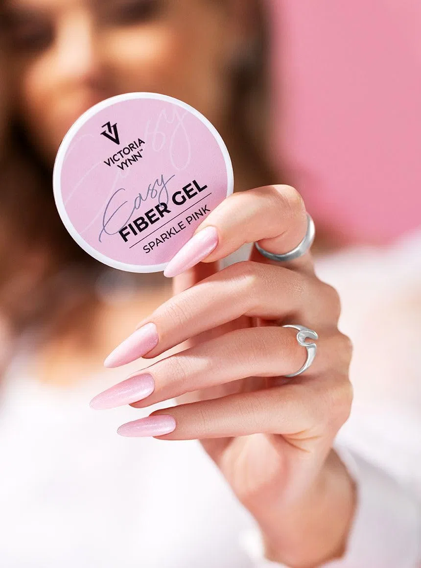 UV/LED гель для наращивания ногтей Victoria Vynn Easy Fibre Gel Sparkling Pink, 50 мл Victoria Vynn, Sparkling Pink — фото 3