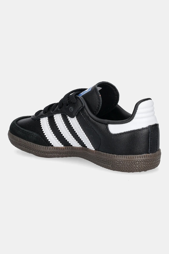 Кожаные детские кроссовки Samba OG Adidas Originals, черный — фото 3