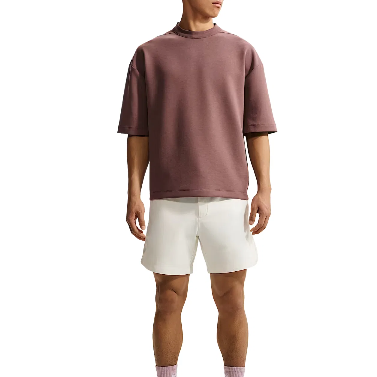 Футболка мужская Nike 24.7 ImpossiblySoft Dri-FIT Tutan Black Purple/Black/Bright Burgundy Red