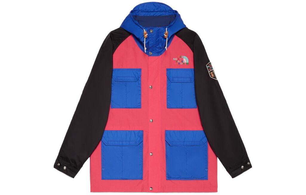 Футболка The North Face Cotton Coat GUCCI, тёмно-розовая — фото 2