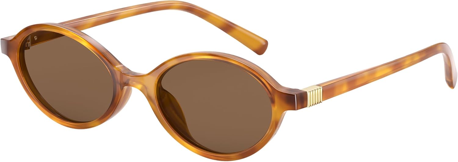 

Ретро поляризованные солнцезащитные очки для женщин и мужчин - модные солнцезащитные очки с защитой от УФ-излучения, легкие, в винтажном стиле (желтая оправа, линзы цвета чая, 48 мм) ELITERA, 03-1pack-yellow Tortoiseshell Tea Lens