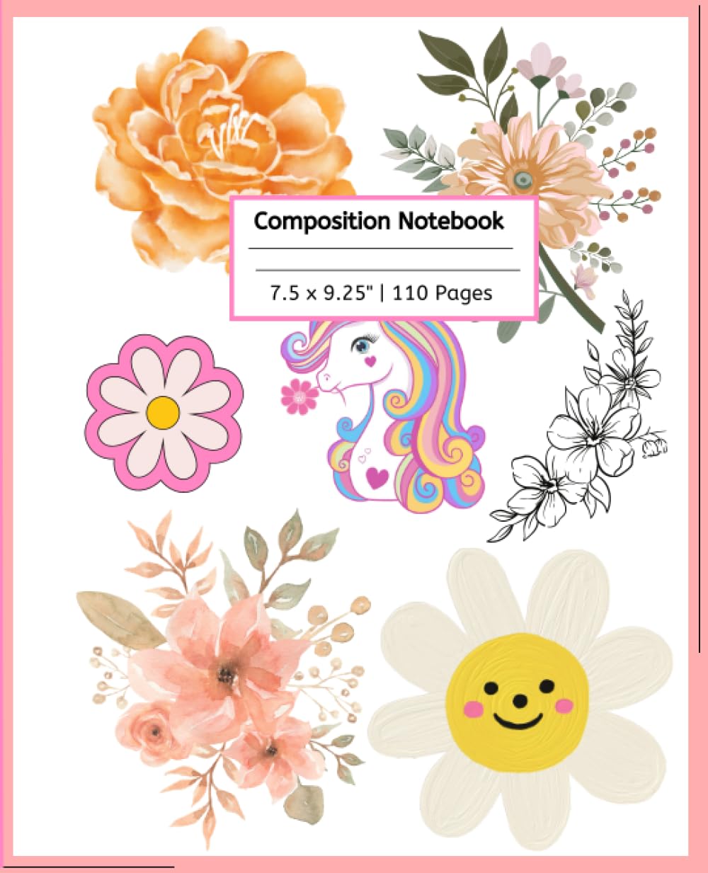 

Composition Notebook: Cute Bougie Journal for Women | 110 pages, 7.5 x 9.25" (Independently published)