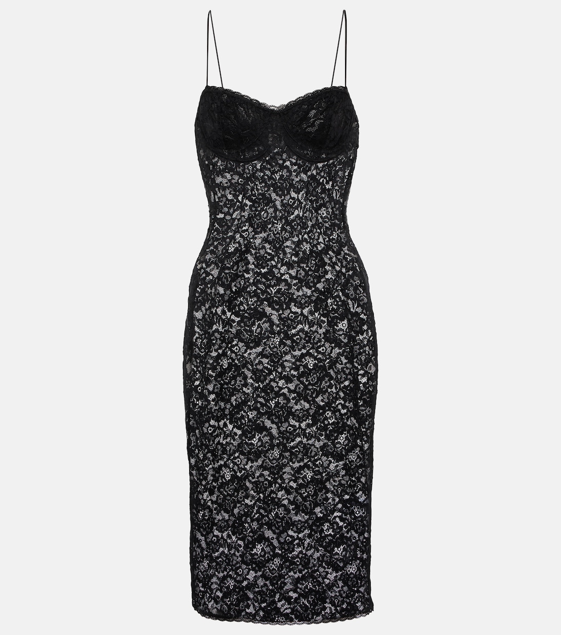

Кружевное мини-платье Oséree, Blk Wht