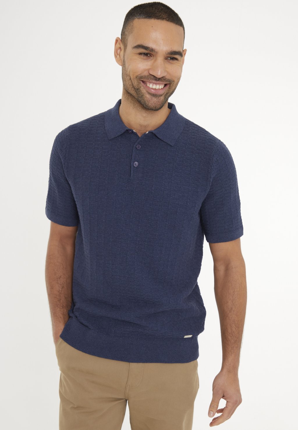 

Рубашка поло HALLIWELL Threadbare, синий