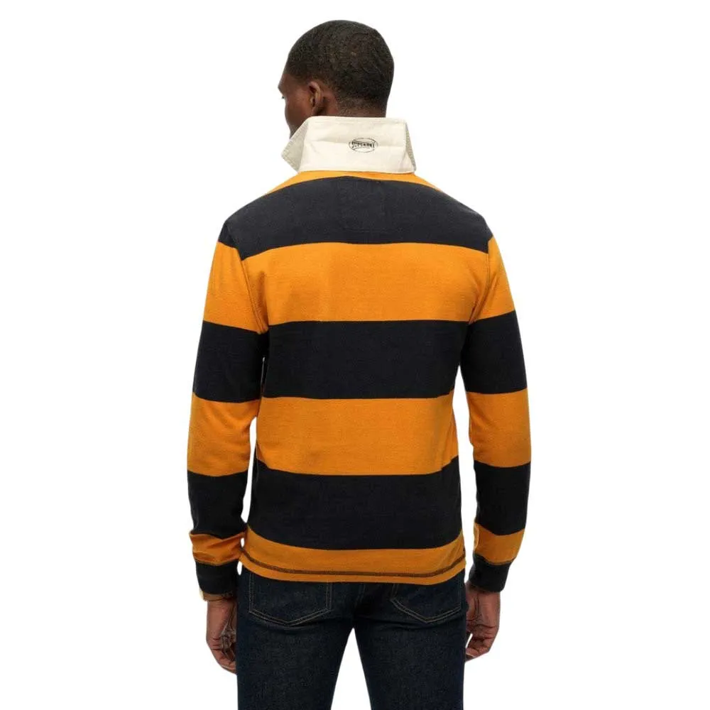 Футболка с длинным рукавом Superdry Vintage Athletic Stripe Rugby, желтый — фото 2