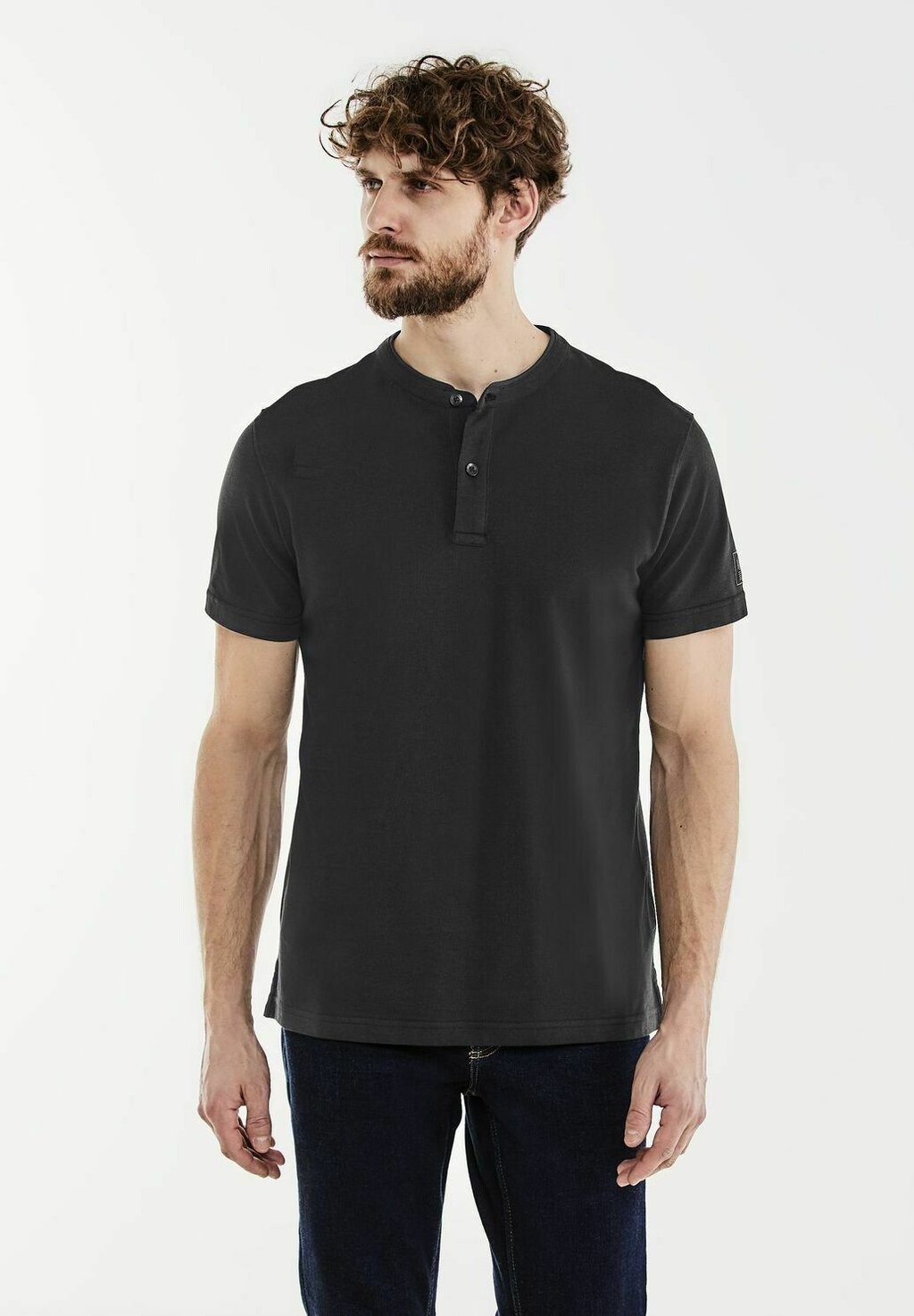 

Футболка базовая HENLEY Street One MEN, цвет schwarz