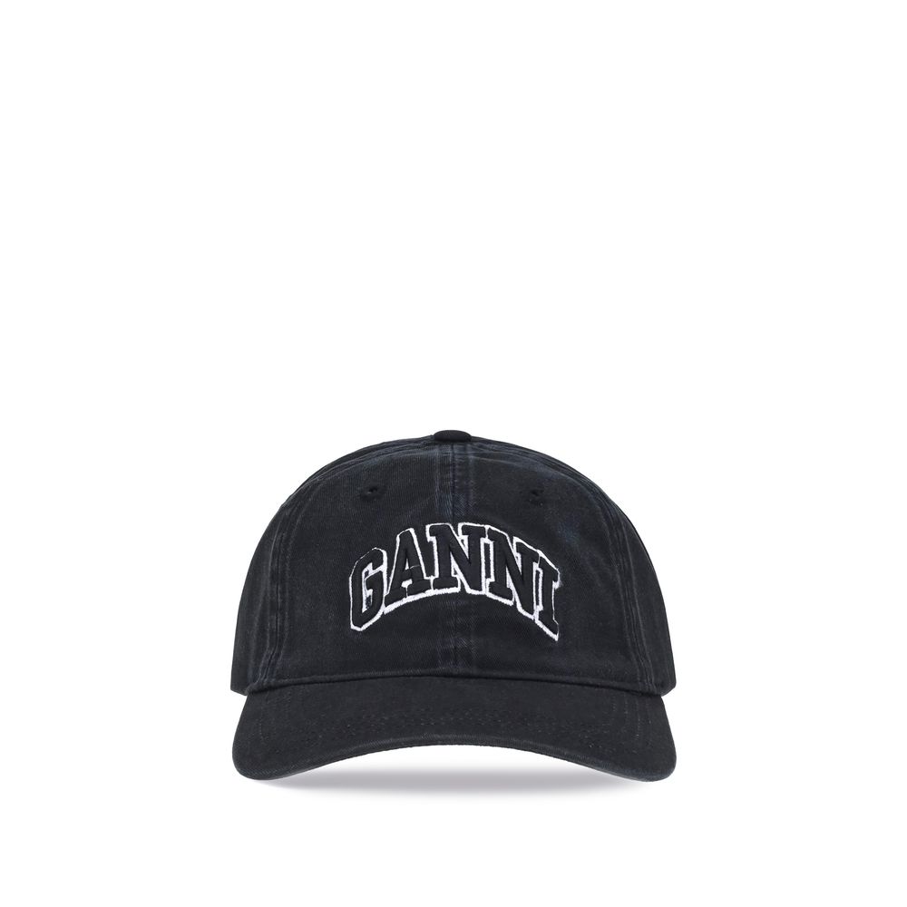

Бейсболка с логотипом Ganni, Black