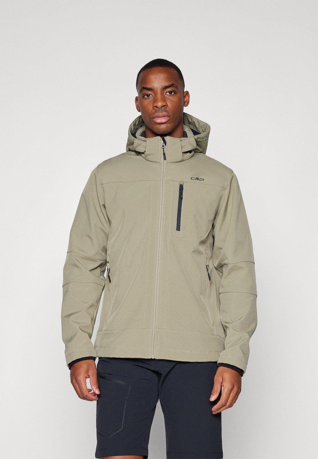 

Куртка софтшелл MAN JACKET ZIP HOOD CMP, цвет Sage