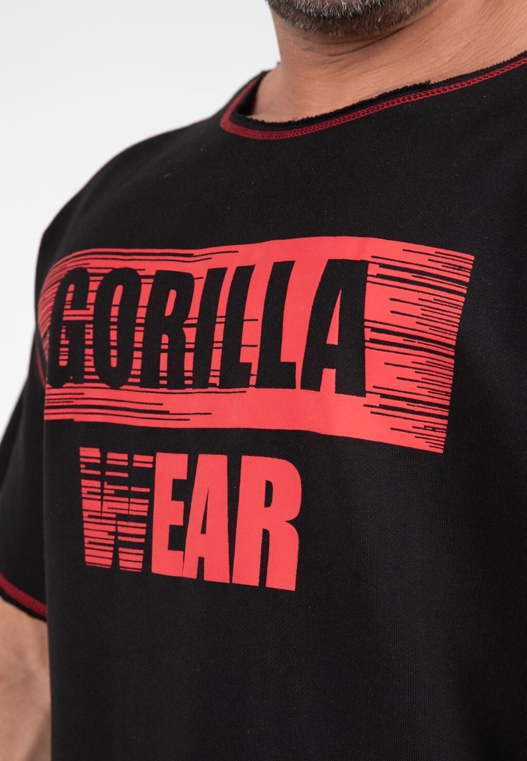

Принт на футболке Wallace Workout Gorilla Wear, красный