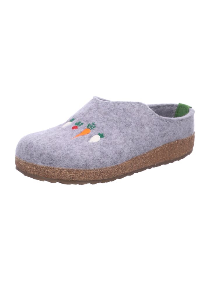 

Тапочки HAFLINGER Damen Grizzly Rübli, серый