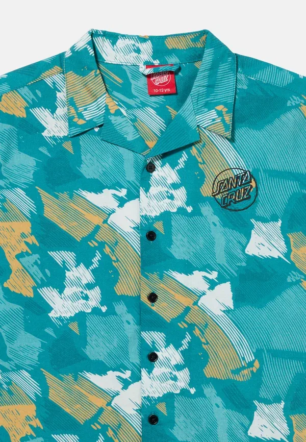 Футболка Youth stamped opus shirt Santa Cruz, цвет бирюзовый/ксилография — фото 4