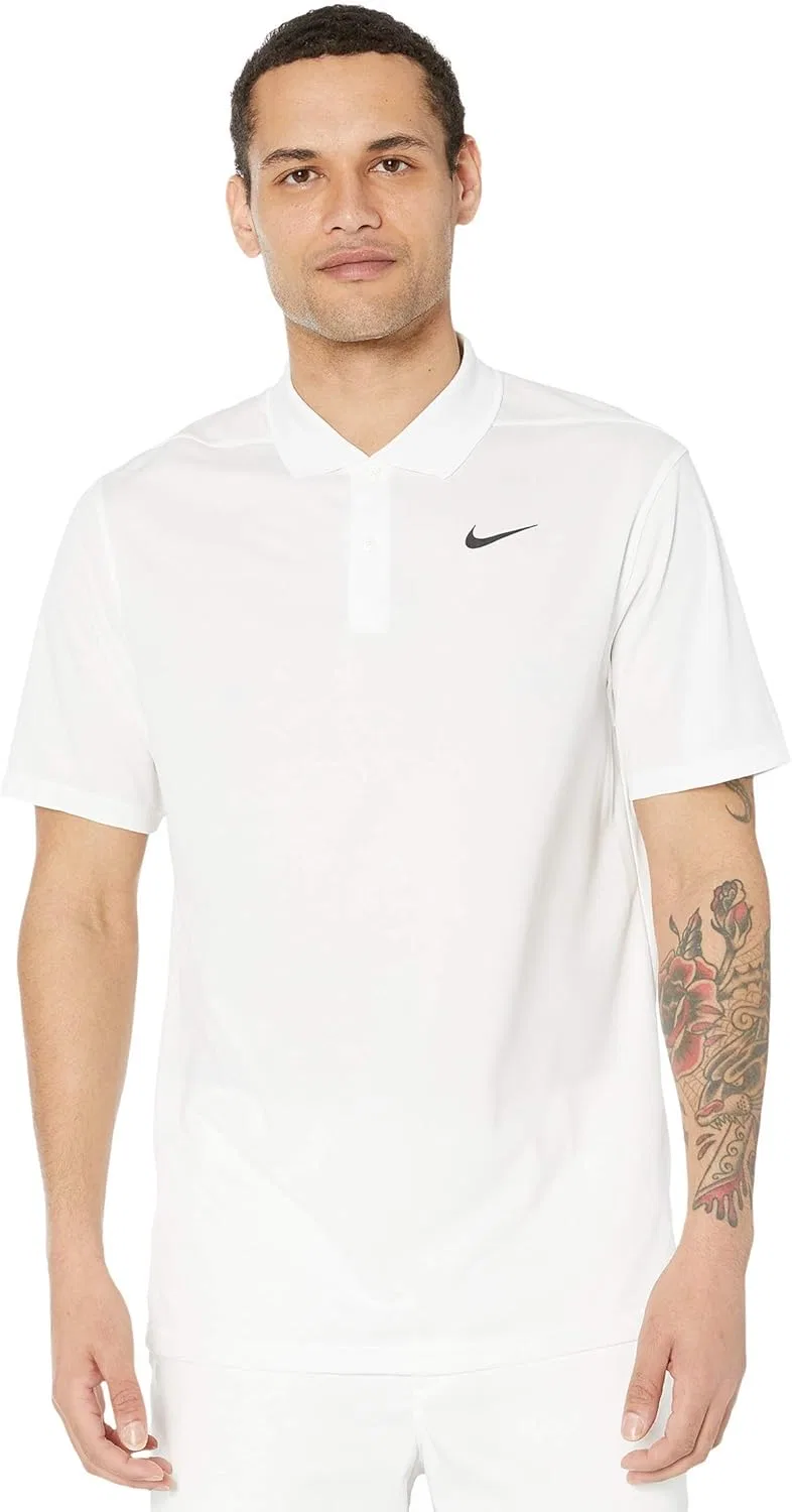Поло Nike Dri-FIT, мужская, White/Black