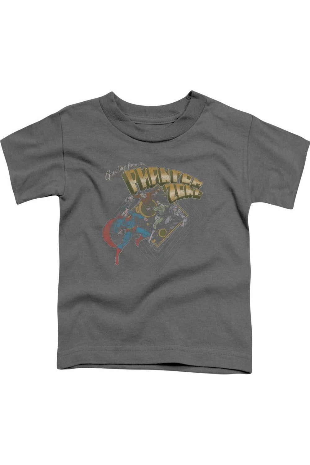 

Футболка с коротким рукавом для детей "Superman Zod Greetings" Gildan, Charcoal