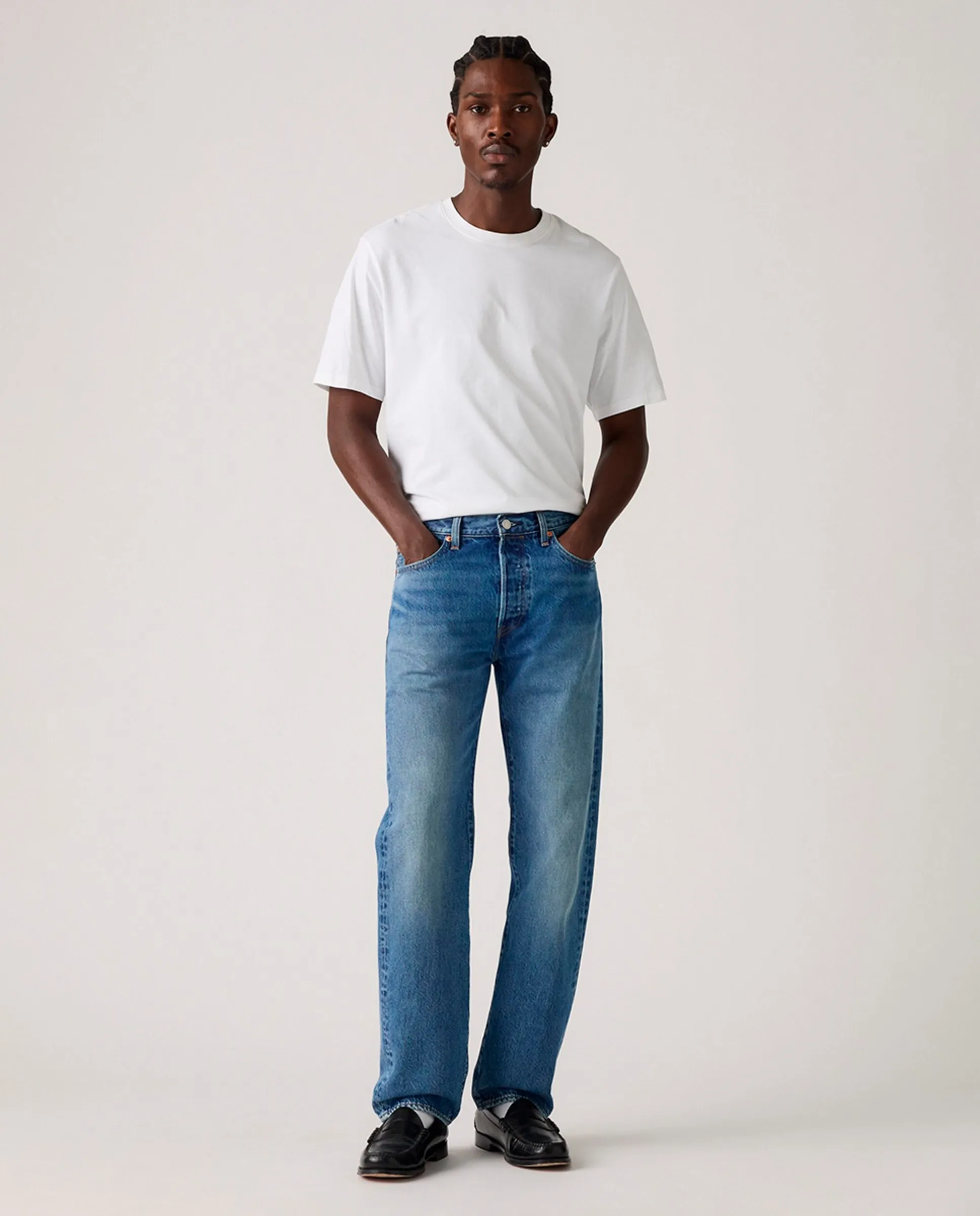 

Мужские джинсы 501 Original прямые из хлопка Levi'S, индиго