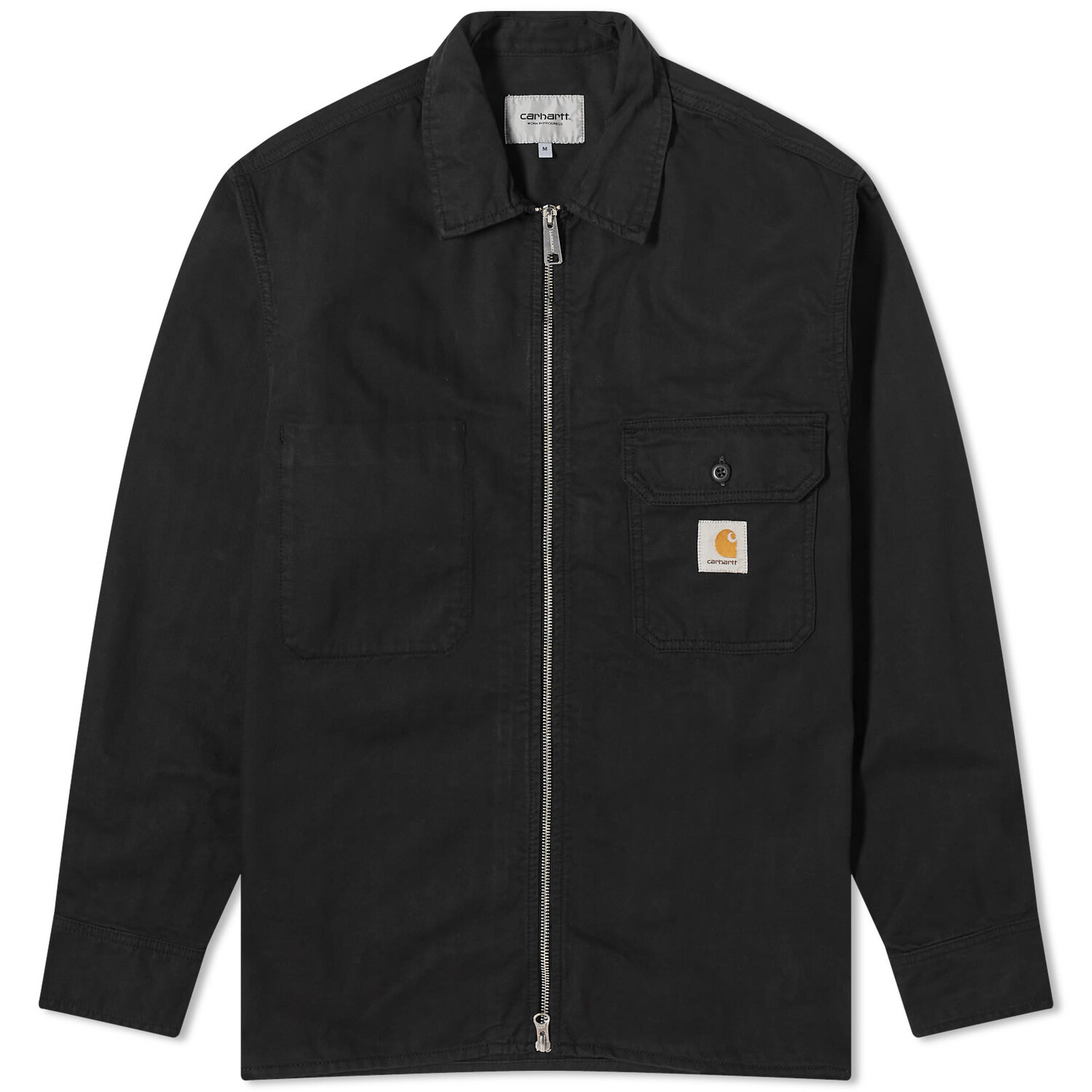 

Рубашка Carhartt Wip Rainer Zip Shirt, черный