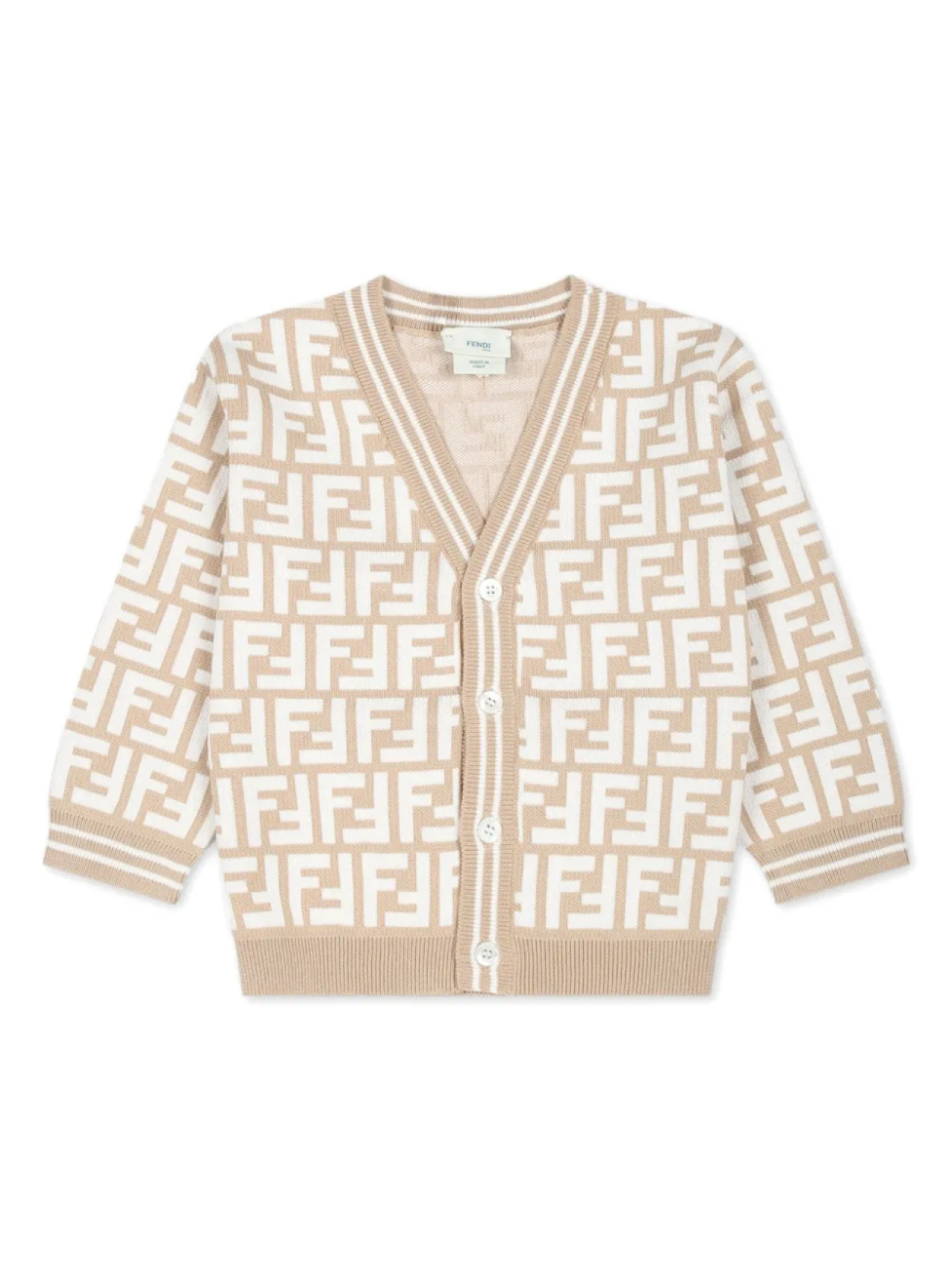 

Кардиган с логотипом Fendi Kids, белый
