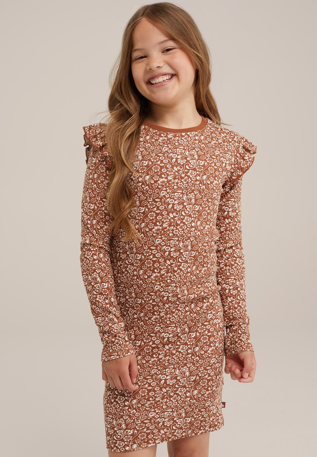 

Трикотажное платье WE Fashion, коричневый