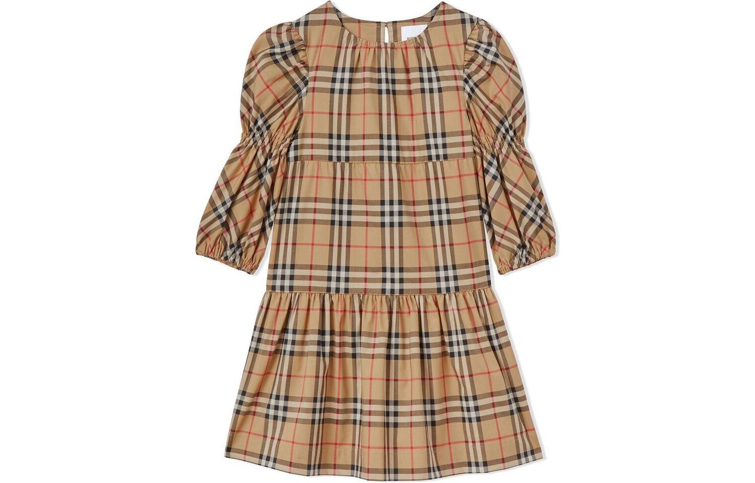 

Детское платье Burberry Kids, цвет Brown