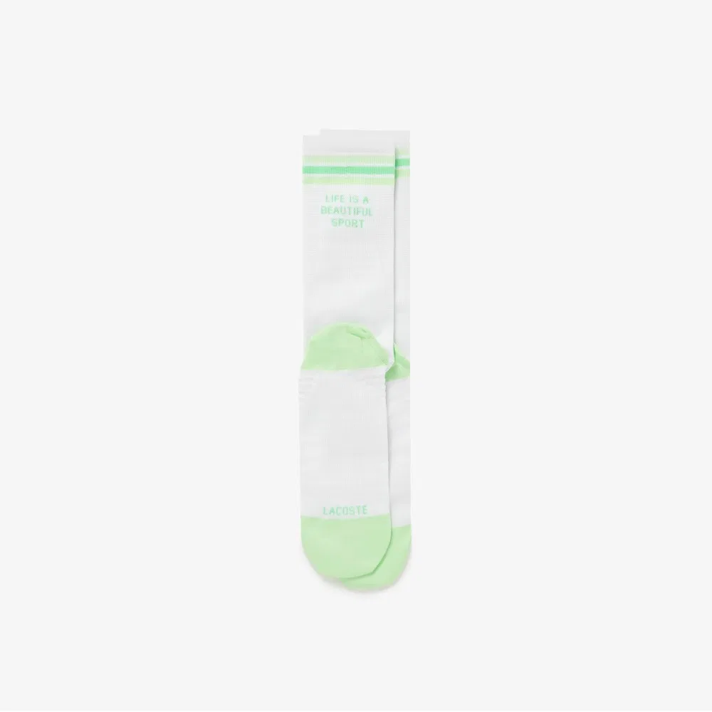 Унисекс лёгкие беговые носки Lacoste Light Fit Running Socks синие — фото 3