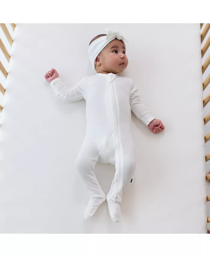 Комбинезон для мальчиков с молнией Baby Boys Zippered Footie Kyte BABY, белый — фото 4