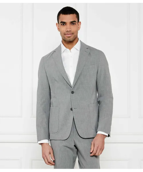 

Элегантный жакет p-hanry-244 Slim fit Boss, серый