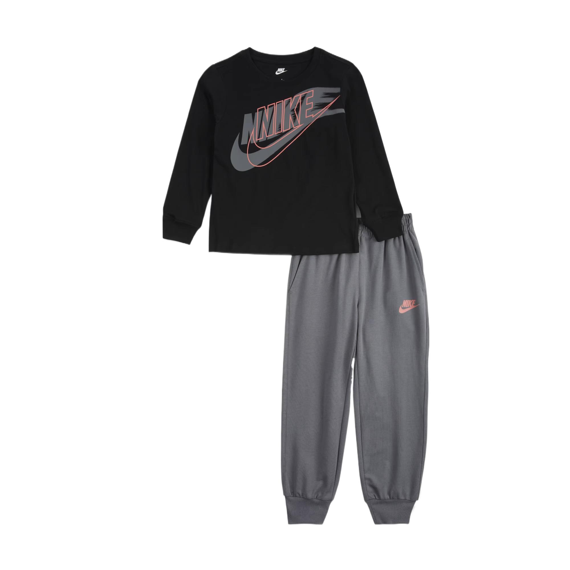 Повседневная спортивная одежда smoke gray для детей 3-7 лет Nike, серый — фото 3