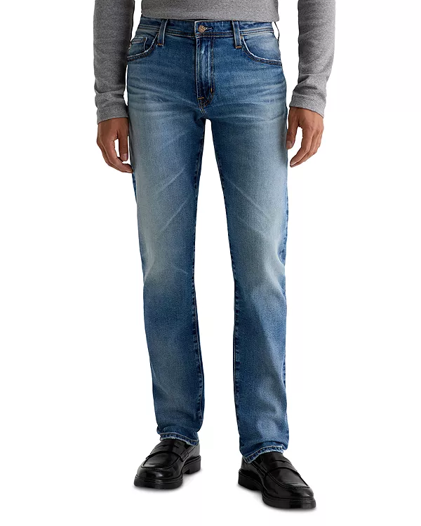 

Современные джинсы Tellis зауженного кроя, цвет Keynote Blue, модель 18 лет. Ag, синий